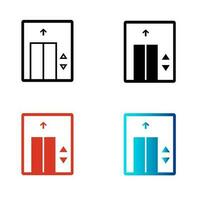 Abstract Lift Elevator Silhouette Illustration vector