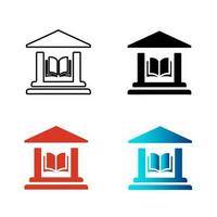 Abstract Library Silhouette Illustration vector