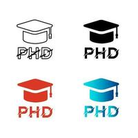 Abstract PHD Silhouette Illustration vector