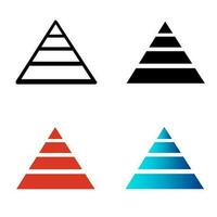 Abstract Pyramid Hierarchy Silhouette Illustration vector