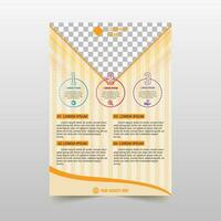 Abstract Modern Striped Minimal Flyer Template vector