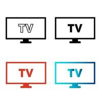 Abstract TV Silhouette Illustration vector