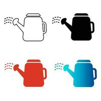 Abstract Watering Can Silhouette Illustration vector