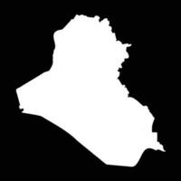 Simple Iraq Map Isolated on Black Background vector