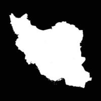 Simple Iran Map Isolated on Black Background vector