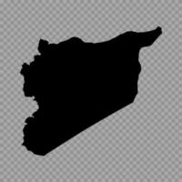 Transparent Background Syria Simple map vector