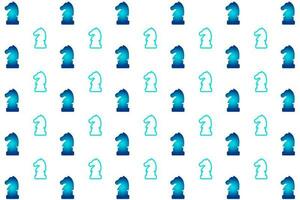 Abstract  Chess Knight Pattern Background vector