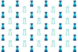 Abstract  Chess Rook Pattern Background vector