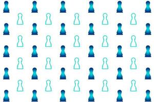 Abstract  Chess Pawn Pattern Background vector