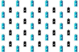 Abstract Approved Battery Pattern Background vector