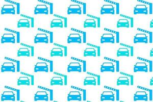 Abstract Barrier and Car Pattern Background vector