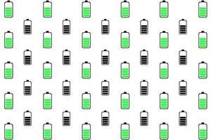 Abstract Battery Good Charge Pattern Background vector