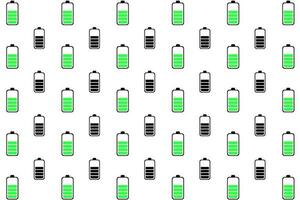 Abstract Battery Good Charge Pattern Background vector