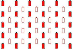 Abstract Battery Need Charge Pattern Background vector