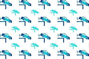 Abstract Car Falling Pattern Background vector