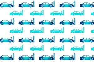 Abstract Car Crash Pattern Background vector