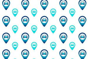 Abstract Car Placeholder Pattern Background vector