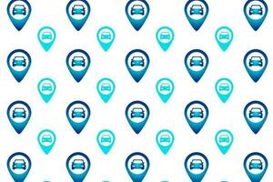 Abstract Car Placeholder Pattern Background vector