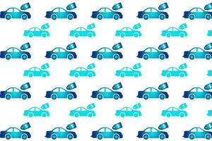 Abstract Car Price Pattern Background vector