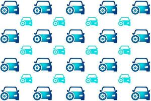 Abstract Car Service Pattern Background vector
