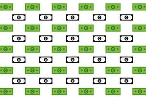 Abstract Cent Banknote Pattern Background vector