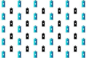 Abstract Charging a Battery Pattern Background vector