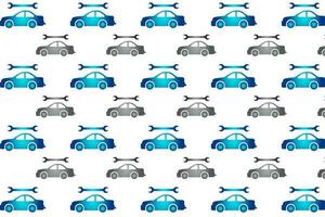 Abstract Car Services Pattern Background vector