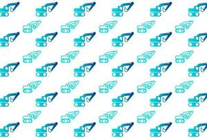 Abstract Construction Excavator Pattern Background vector