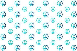 Abstract Customer Journey Pattern Background vector