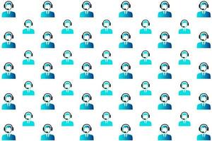 Abstract Customer Support Pattern Background vector