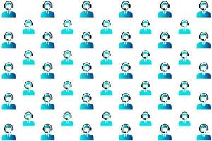 Abstract Customer Support Pattern Background vector