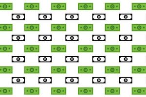 Abstract Dogecoin Banknote Pattern Background vector
