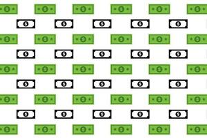 Abstract Dollar Banknote Pattern Background vector