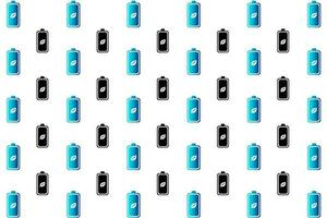 Abstract Eco Battery Pattern Background vector