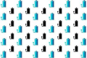 Abstract Electric Battery Pattern Background vector