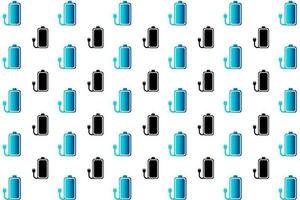 Abstract Electric Battery Pattern Background vector