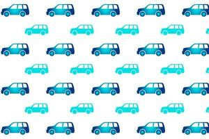 Abstract Family Car Pattern Background vector