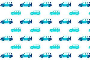 Abstract Family Car Pattern Background vector