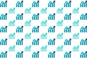 Abstract Financial Growth Pattern Background vector