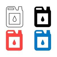 Abstract Gas Can Silhouette Illustration vector