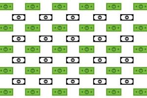 Abstract Korean Won Banknote Pattern Background vector