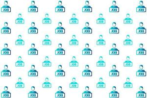 Abstract Job Employment Pattern Background vector