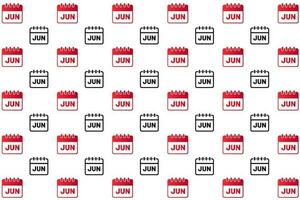 Abstract June Month Pattern Background vector