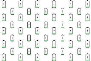 Abstract Low Battery Charging Pattern Background vector