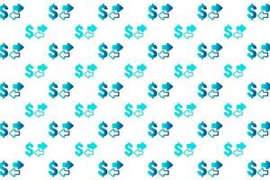 Abstract Money Transfer Pattern Background vector