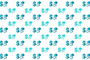 Abstract Money Transfer Pattern Background vector