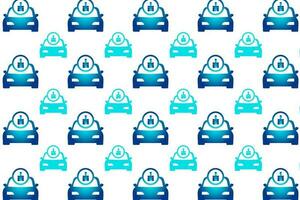 Abstract Painted Car Pattern Background vector
