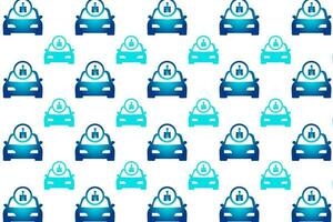 Abstract Painted Car Pattern Background vector