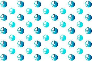 Abstract Pie Chart Pattern Background vector