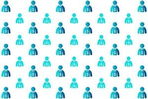 Abstract Rich Person Pattern Background vector